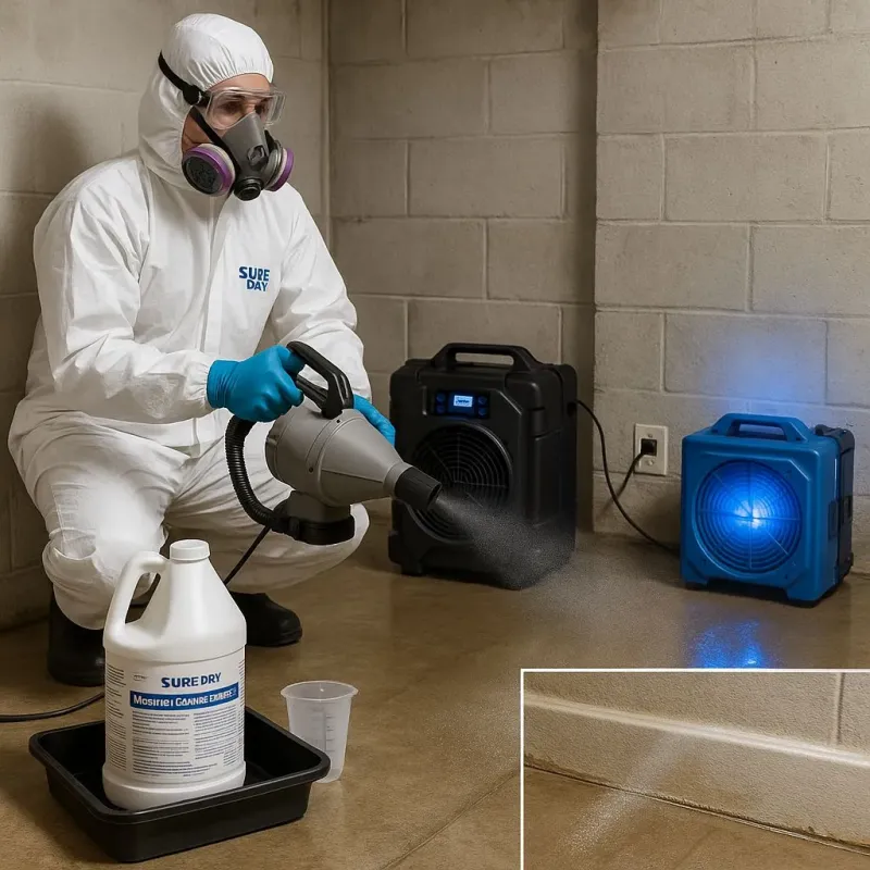 Sanitization and Odor Removal process in Northfield, MA